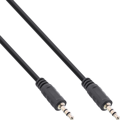 InLine® Klinke Kabel, 3,5mm Stecker / Stecker, Stereo, 0,5m (Produktbild 1)